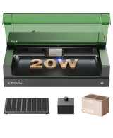 xTool S1 20W Enclosed Diode Laser Engraver and Cutter Includes Smart Air Assist, Honeycomb, 1064nm Infrared Laser Module for Woodworking, Jewelry xTool