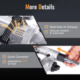 ERGOMASTER Air Impact Wrench Gun 1 Inch High Torque, Pneumatic Impact Wrench Set Heavy Duty w/ D Handle & Carrying Case, 1900 ft-lbs, 4200 RPM, for C ERGOMASTER