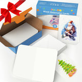 Funto Blank Watercolor Cards and Envelopes, 50 Cards, 5''x7'', 140lb/300gsm, White, Acid-Free, Heavyweight Paper for Watercolor Painting, Funto