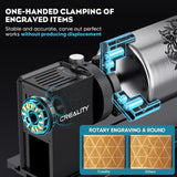 Creality Rotary Roller Pro, 3 in 1 Multi-Functional Laser Rotary Roller Y-axis Jaw Chuck Rotary for Engraving Cylindrical Objects, Tumblers, Wine CREALITY FALCON