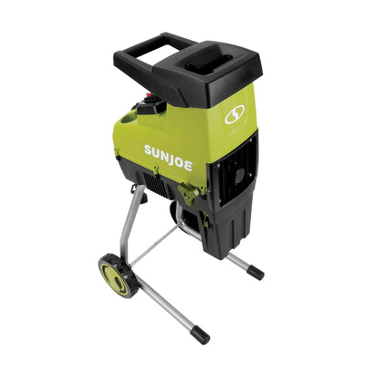 Sun Joe CJ603E 15-Amp 1.7-Inch Cutting Diameter Electric Silent Wood Chipper/Shredder, green