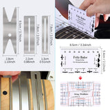 Glarks 28Pcs Guitar Maintenance and Repair Kit Including Fingerboard Protector, Hex Wrenches, Files, String Ruler Action Ruler, Spanner Wrench, Glarks