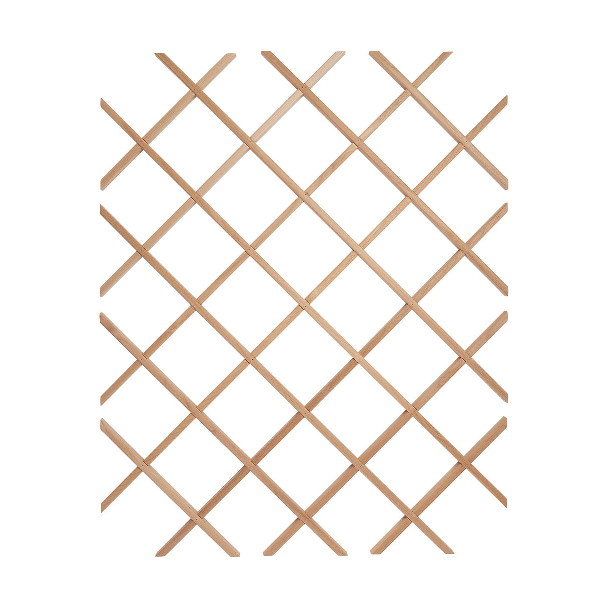 18-Bottle Trimmable Wine Rack Lattice Panel Inserts in Unfinished Solid North American Alder American Pro Decor