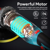 ENEACRO Polisher, Rotary Car Buffer Polisher Waxer, 1200W 7-inch/6-inch Variable Speed 1500-3500RPM, Detachable Handle Perfect for Boat,Car Polishing ENEACRO