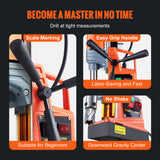 VEVOR Magnetic Drill, 1300W 1.57" Boring Diameter, 2922lbf/13000N 810 RPM Portable Electric Mag Drill Press with Variable Speed, Drilling Machine for VEVOR