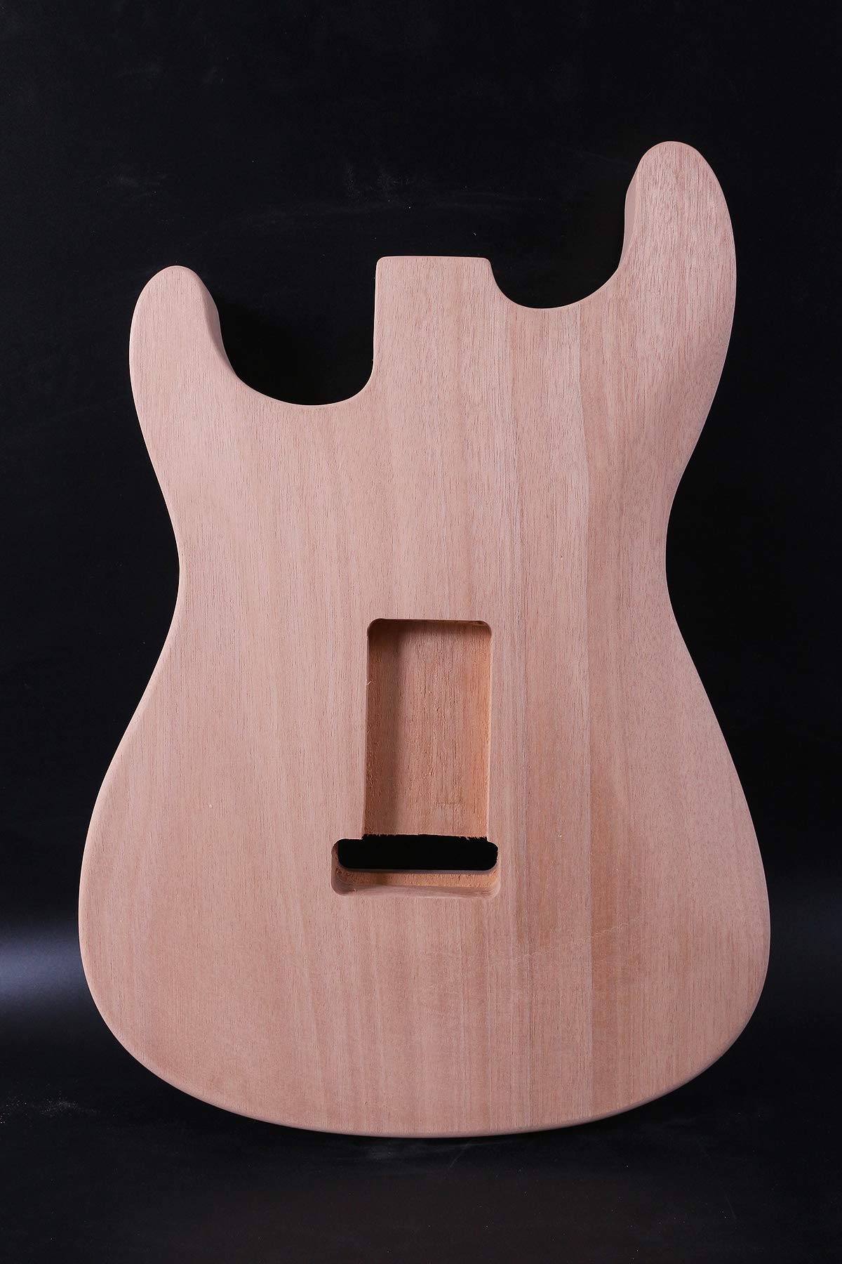 New Guitar Body Mahogany DIY Electric Guitar Replacement Strat Style SSS Unfinished - WoodArtSupply