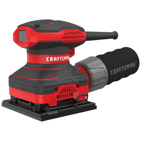 CRAFTSMAN Electric Sander, 1/4 inch Sheet, 13,500 OPM, 2 Amp, Corded (CMEW230) Craftsman