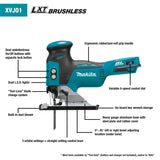 Makita XVJ01Z 18V LXT Brushless Barrel Grip Jig Saw Makita