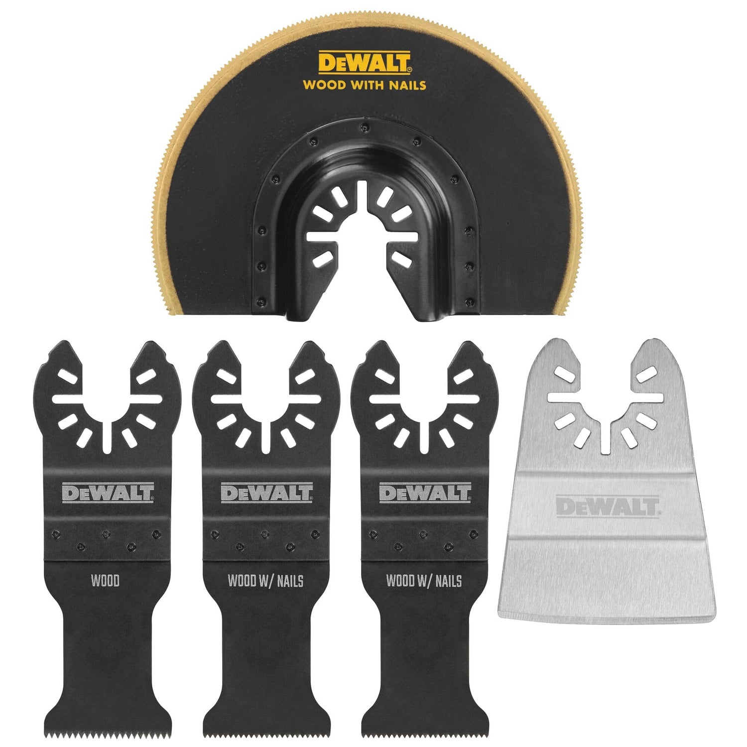 DEWALT Oscillating Tool Blades Kit, 5 Piece (DWA4216) DEWALT