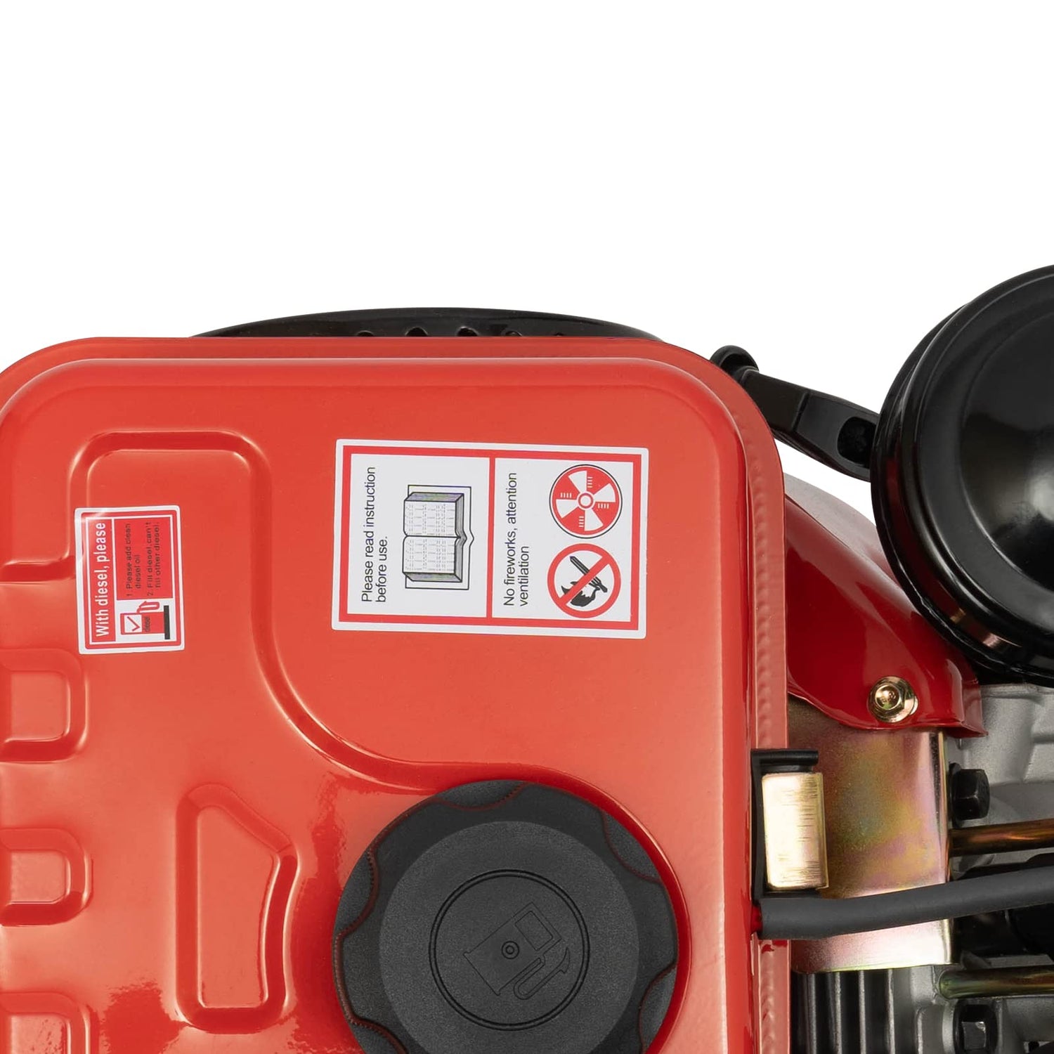 SNKOURIN 4-Stroke 3HP Single-Cylinder Diesel Engine, 2.2kW Diesel Engine with Air-Cooling, Recoil Start System Diesel Motor for Go Cart, Mini Bike, SNKOURIN