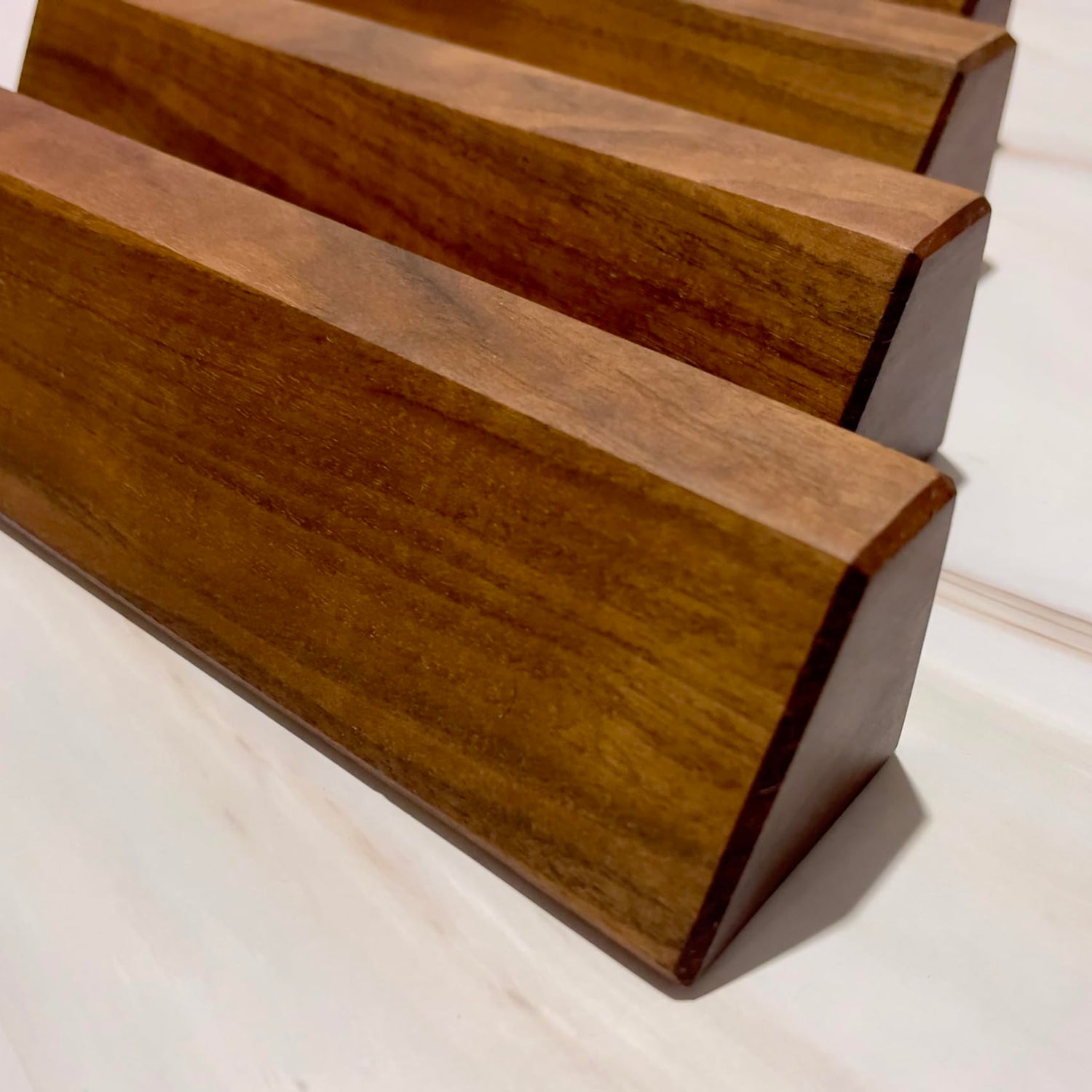 Wooden Solid Walnut Blank Desk Nameplate, Wooden Nameplate, DIY Personalizable Wooden Name Plaque for Office, Classroom or Gift (6" x 2") Generic