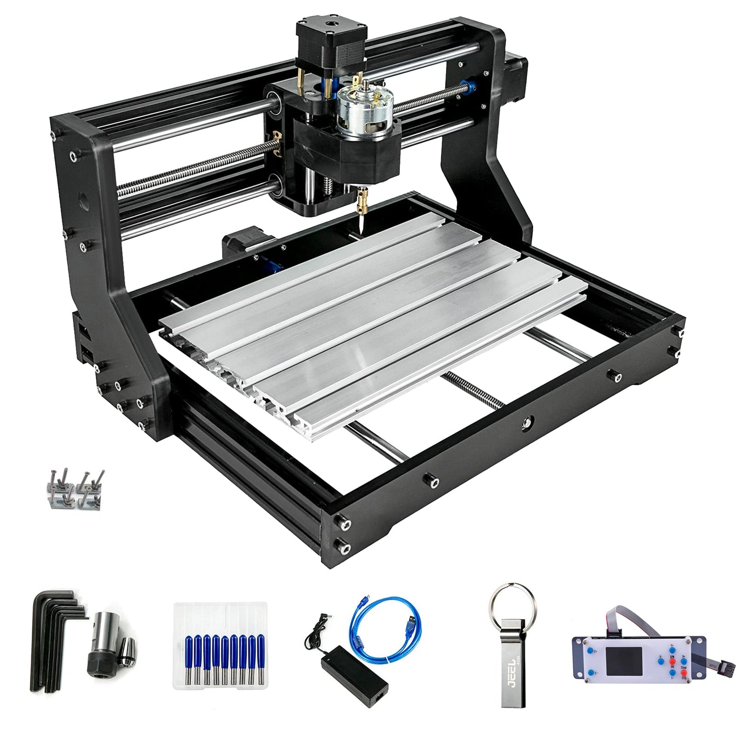 VEVOR CNC 3018-PRO Router Machine 3 Axis GRBL Control with Offline Controller Plastic Acrylic PCB PVC Wood Carving Milling Engraving Machine XYZ VEVOR