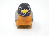 Selsela Robin Bird Wood Ornament Hanging Animal Figurine Handmade Carved Decoration Selsela