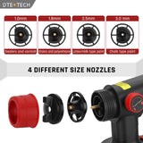 Paint Sprayer for Milwaukee M18 18V Battery, HVLP Spray Paint Gun with Brushless Motor and Copper Nozzle, 200W Cordless Paint Sprayer for Home DTEZTECH