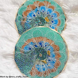 ResinWorld 4 Pack Flower Coaster Molds + 4 Pack Resin Coaster Molds, Diamond Edge Crystal Coaster Molds for Resin Casting ResinWorld