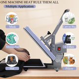 AKEYDIY 15x15 Heat Press Machine,Clamshell Heat Press Digital Heat Transfer Sublimation Printer Press Industrial-Quality Power Heat Press for T AKEYDIY