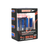 KOWOOD Plus Double Flute Straight Router Bit Set, 1/4 Inch Shank. Cutting Diameter in 1/4”, 5/16”, 3/8”, 1/2”. with Updated Kowood C3 Carbide. Great KOWOOD