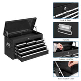 TUFFIOM 8-Drawer Rolling Tool Chest w/Lock & Key, Tool Storage Cabinet w/Wheels, Detachable Top, Drawers & Drawer Liners, Tool Organizer Box for TUFFIOM