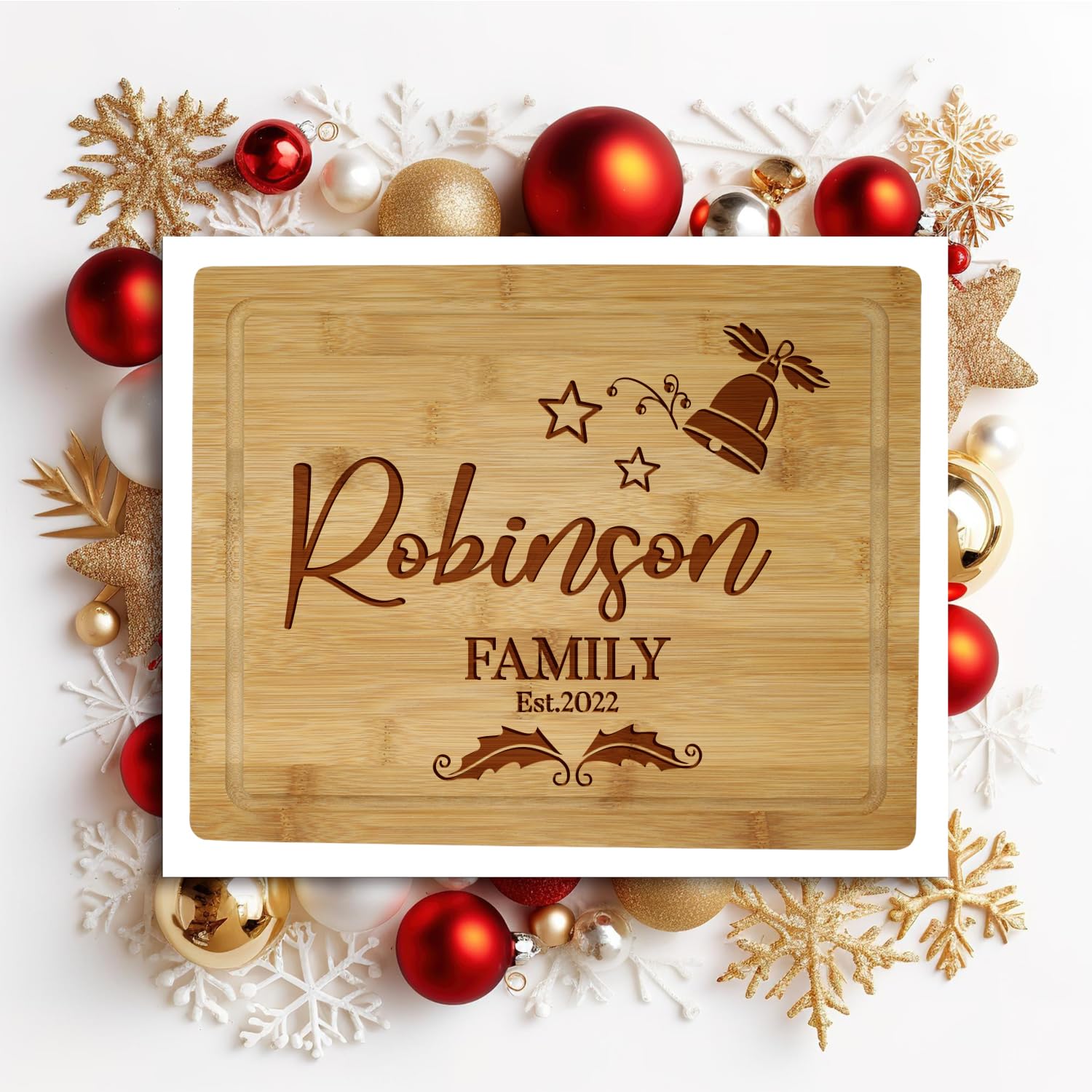 Silverhill Design Custom Wood Cutting Board Gift:Perfect Wedding & Anniversaries! Personalized Charcuterie Cheese Board for Couples, Friends, & Generic