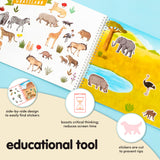 Animal Habitats Sticker Book (500+ Stickers for Kids & 12 Coloring Pages) by Cupkin - Side by Side Activity Book - Fun Sticker Books - Great for CUPKIN