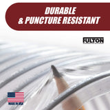 4 inch diameter x 10 foot long Ultra Flex Clear Vue Heavy Duty PVC Dust Debris and Fume Collection Hose MADE IN USA! Fulton