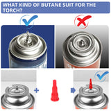 Sondiko Triple Flame Adjustable Mini Butane Torch Lighter - Refillable with Continuous Flame Lock for Creme Brulee, Cooking (Butane Not Included) Sondiko