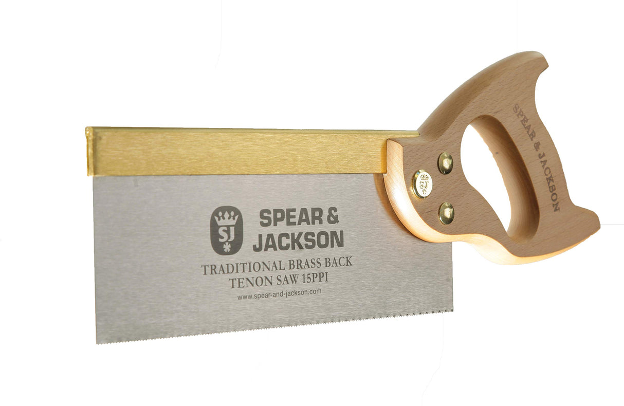 Spear & Jackson 9540B-91 Traditional Brass Back Tenon Saw, 10" x 15", Brown/Silver Spear & Jackson