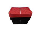 MonsterRAX 27 Gallon Storage Bins - Stackable, Lockable, 5-pack (Red) MonsterRAX Storage Solutions