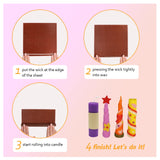 Beeswax Candle Making Kit for kids-12 Bright Colors Beeswax Sheets for Candle Making, Natural Beeswax Candle Making Kit for Adults, 100% Pure Beeswax Bingfuego