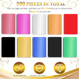 300 Pieces Metal Engraving Blanks Multipurpose Aluminum Sheet Aluminum Business Card Blanks for CNC Engraver Laser Engraving DIY Cards, Thickness Marspark