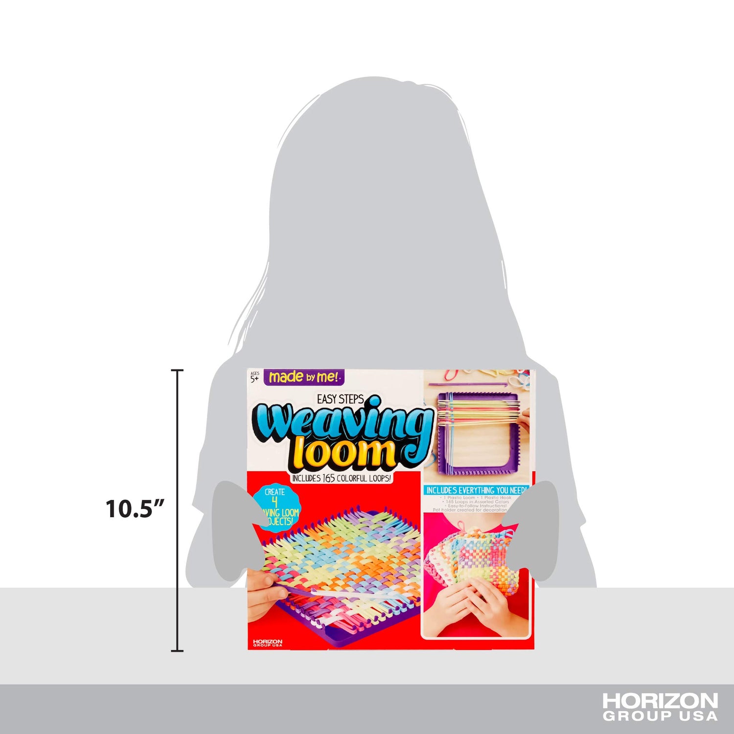 Made By Me Easy Steps Weaving Loom — Beginner Loom — DIY Potholders — Weaving Loom For Kids Ages 5 And Up Made By Me