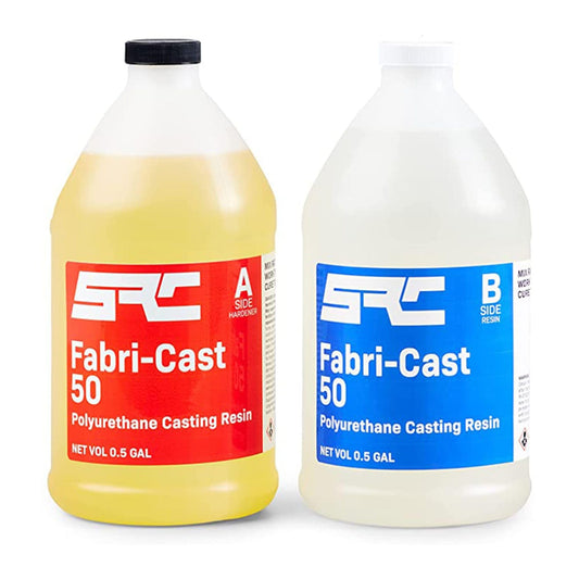 Specialty Resin & Chemical Fabri-Cast 50 [1 Gallon Kit] | 2-Part Polyurethane Casting Resin for Models, Figurines, and Sculptures | Beginner Liquid