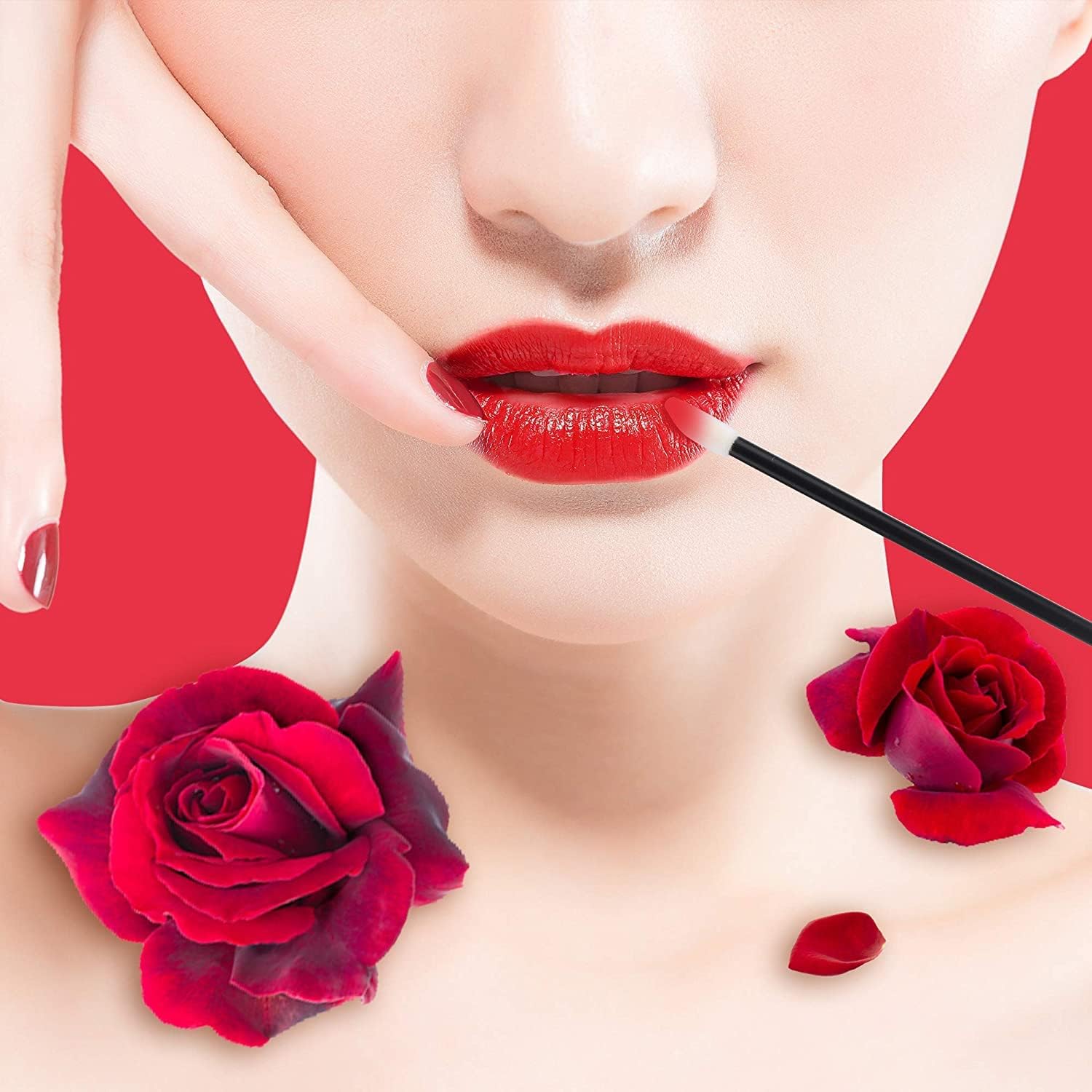 Mooerca 640PCS Disposable Lip Brushes Make Up Brush Lipstick Applicators Wands Makeup Applicators Brushes Lip gloss Applicators Tester Wands Tool Mooerca