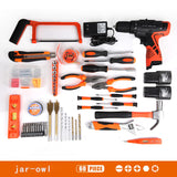 Power Tools Combo Kit, LETTON Tool Set with 60pcs Accessories Toolbox and 16.8V Cordless Drill Set for Home Cordless Repair Tool Kit jar-owl