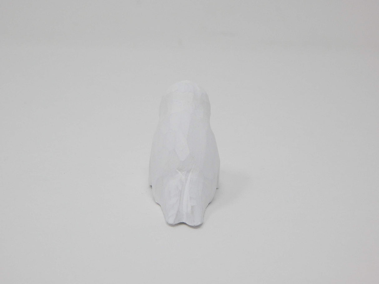 White Seal Figurine Statue Baby Pup Small Animal Sculpture Art Home Decoration Wood Carved Selsela