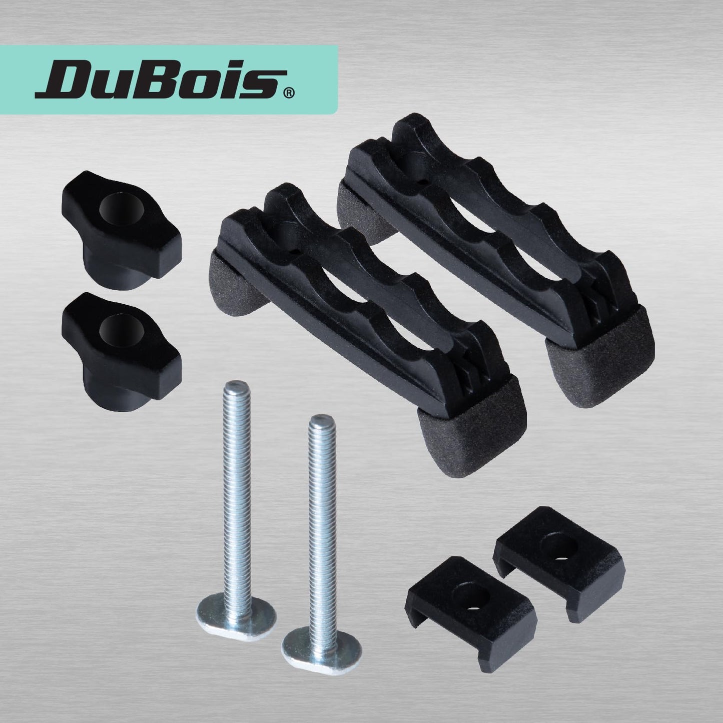 DuBois 51051 T Track Mini Hold Down Clamps Woodworking Series, Multi-Position Plastic Clamps Bit and Blade Safe CNC Router Clamp, 2 PK - WoodArtSupply