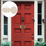 PartyKindom 2Pcs Wooden Pendant Wood Boards Unfinished Halloween Door Sign chirtmas Decor Fall Decor Wood Pumpkin Welcome Sign DIY Halloween Decor PartyKindom