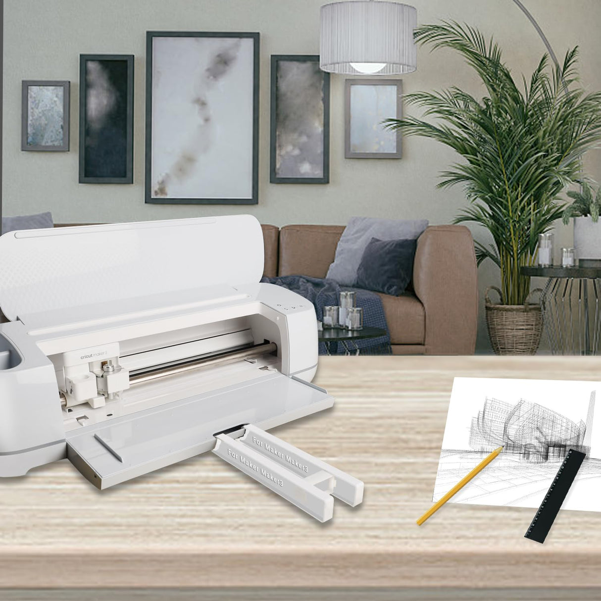 Extension Tray for Cricut Maker3, Extension Tray Compatible with Cricut Maker3, Cutting Mat Holder Support for Maker3 Maker Series, Essential so close