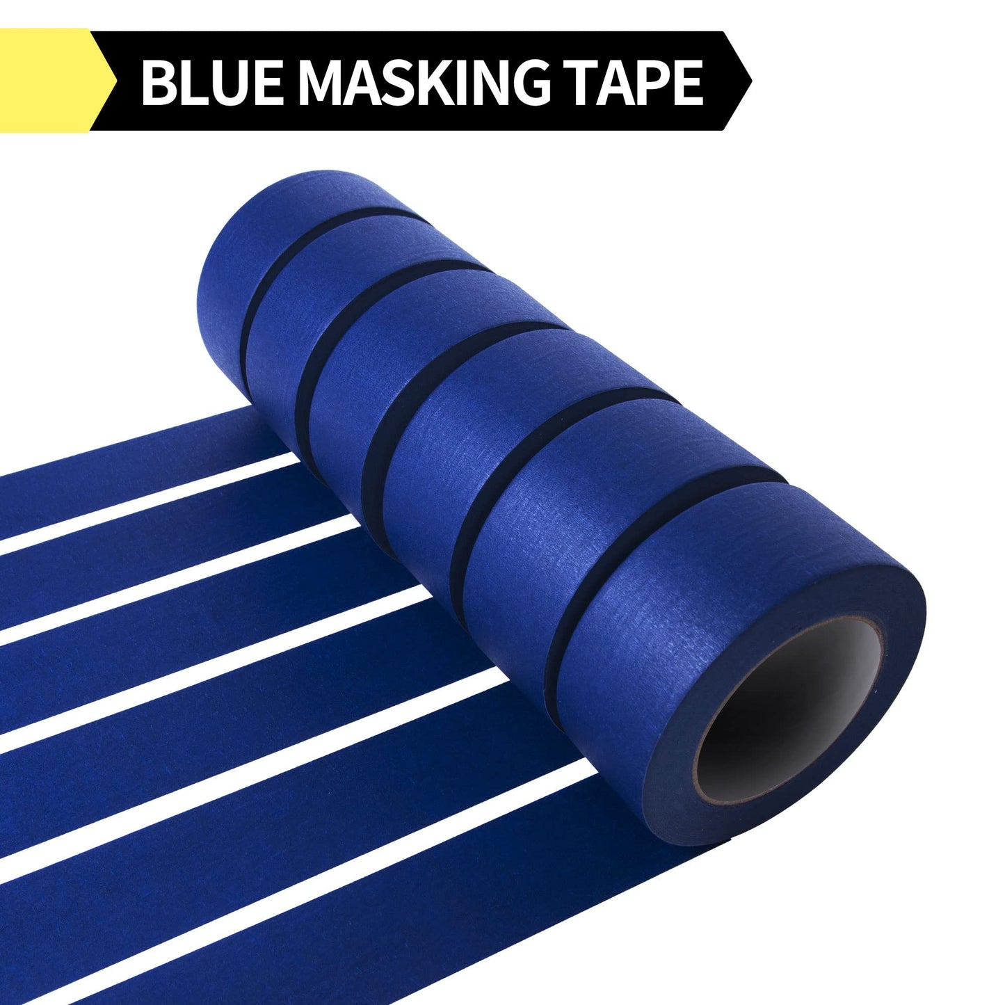 TAPEBEAR Multi-Surface Painter's Tape, UV Anti Residue Free Blue Tape, Wall Painting Masking Tape with Sharp Lines for Indoor Outdoor Painting, 1.88 - WoodArtSupply