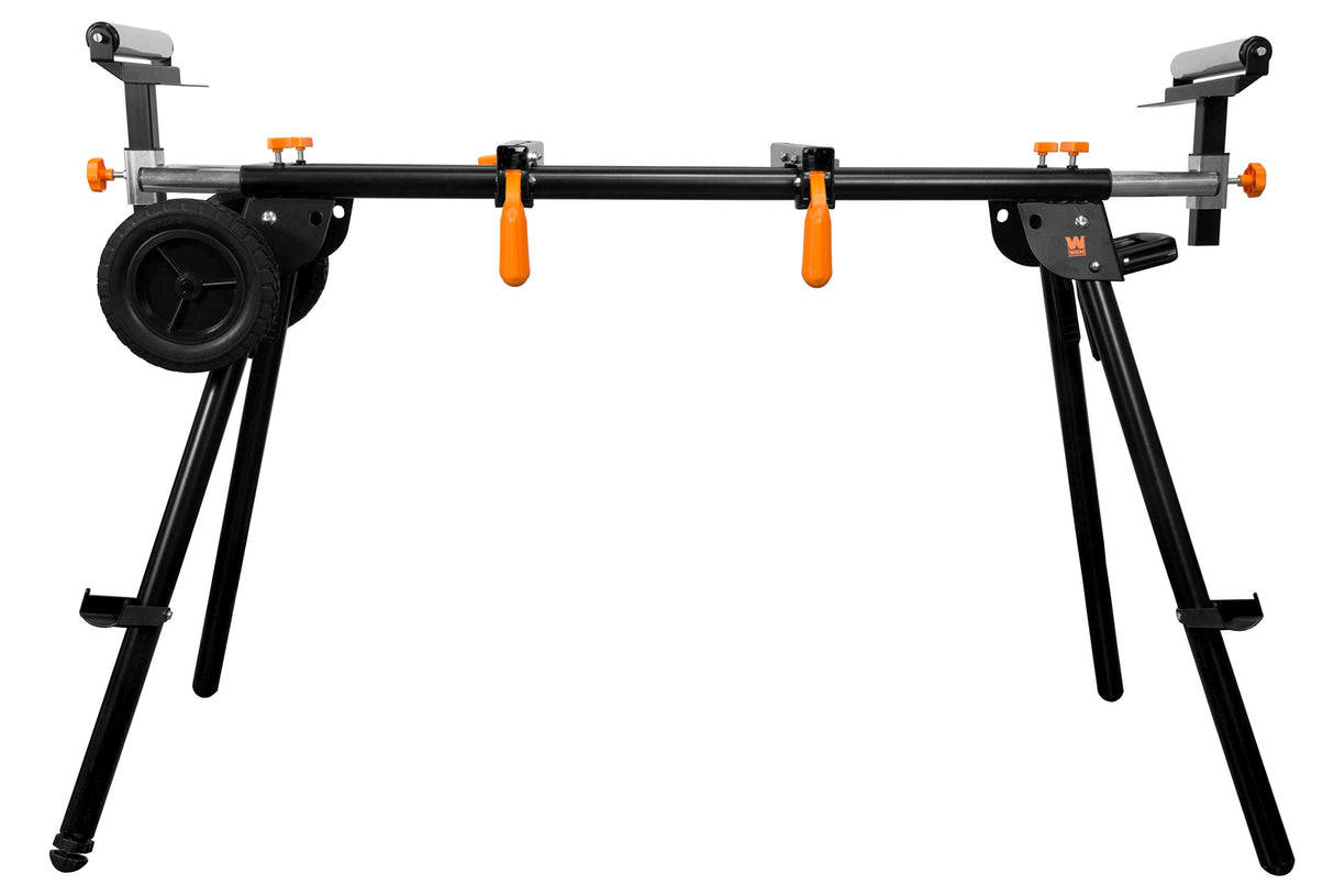 WEN Miter Saw Stand, Collapsible and Rolling with 3 Onboard Outlets (MSA330) WEN