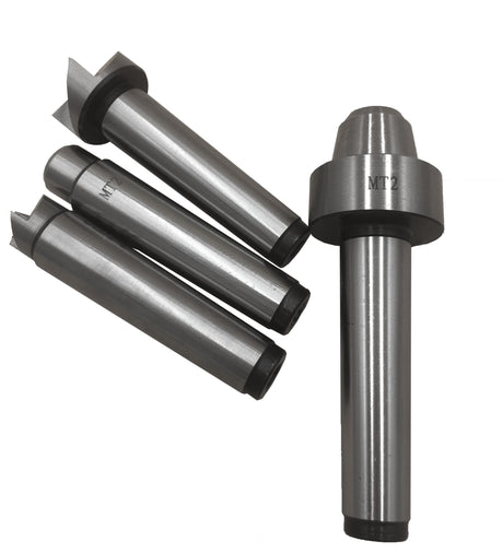 MT2 Live Center Wood Lathe Drive Spur Cup 4pcs Set with 2Pcs Extra Replacement Tips with Good Quality Wooden Box Almhs
