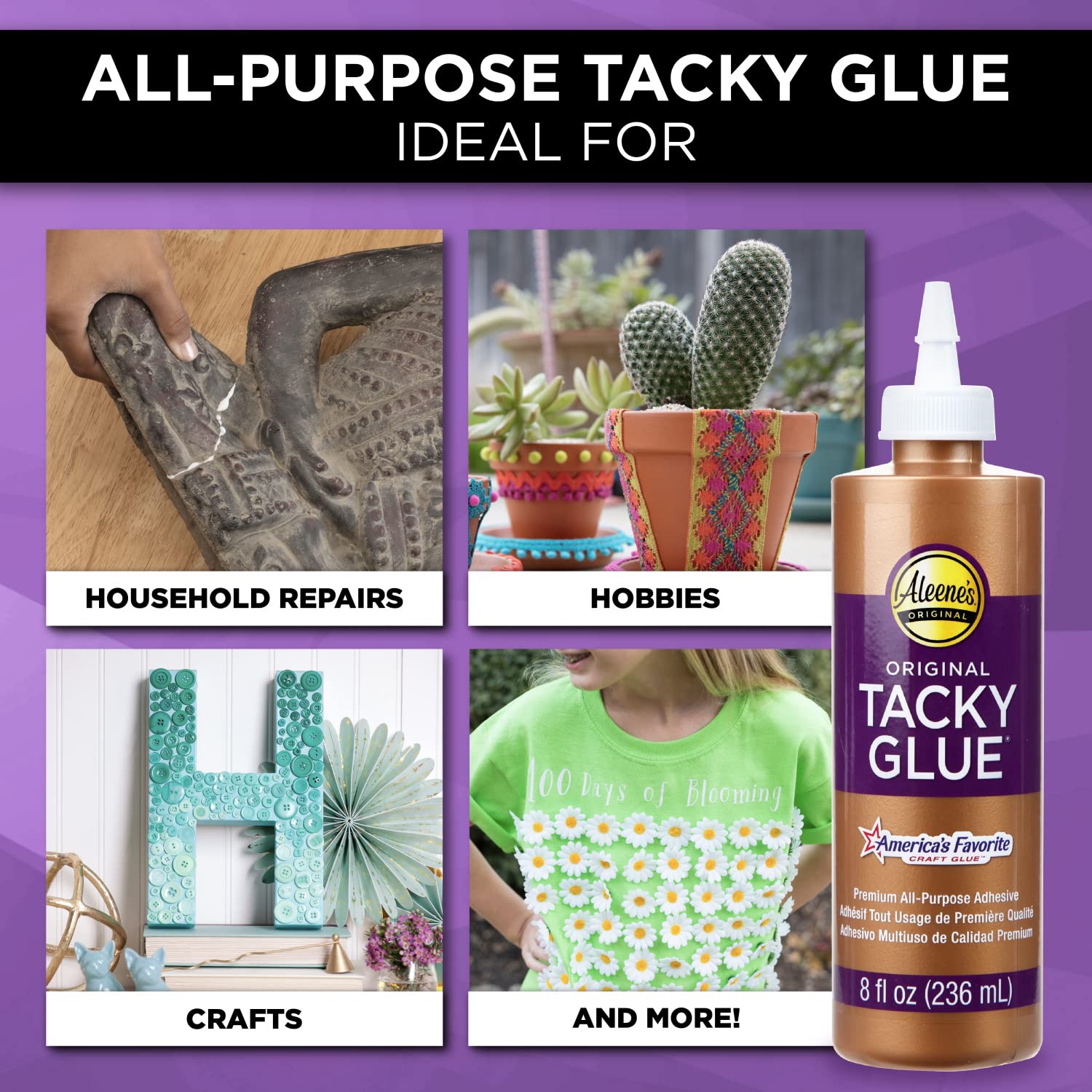Aleene's All Purpose Tacky Glue, 8-Ounce Aleene's