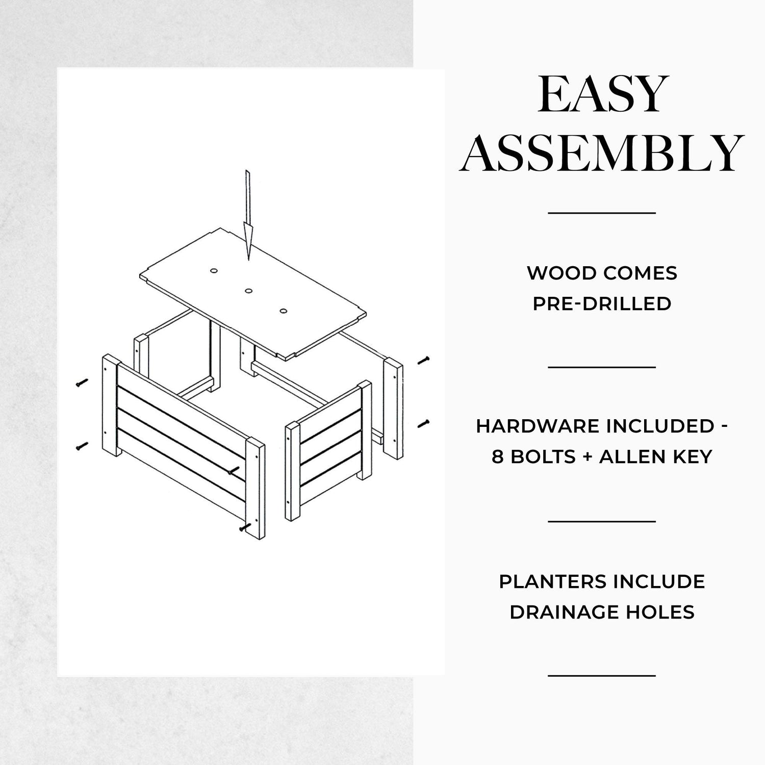Avera Products | Raised Garden Bed | Rectangle Wood Planter Box | The Perfect Wooden Flower Box | 16" x 7.5" x 6.5" | Great Small Vegetable or Herb Avera Products