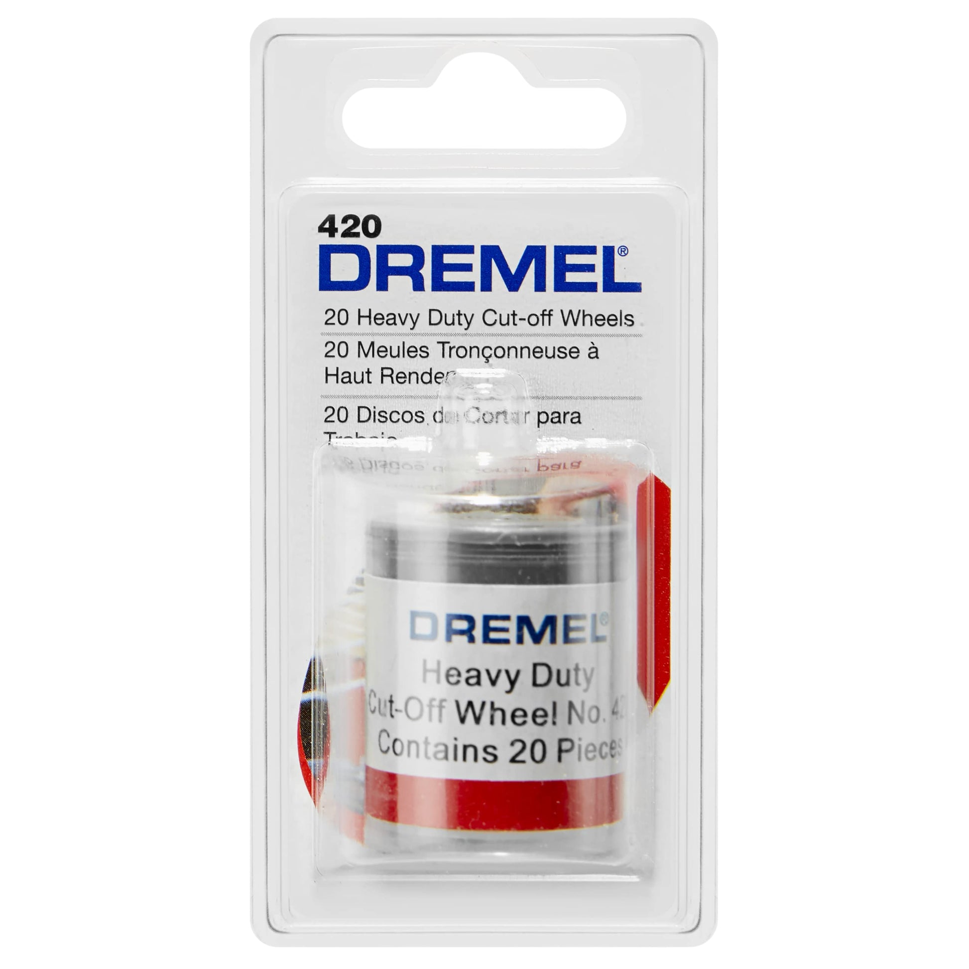 Dremel 420 Cut-off Wheel, 15/16 " (23.8 mm) diameter, 0.40” (1.0 mm) disc thickness, Cutting Rotary Tool Accessory (20 Pieces) - WoodArtSupply