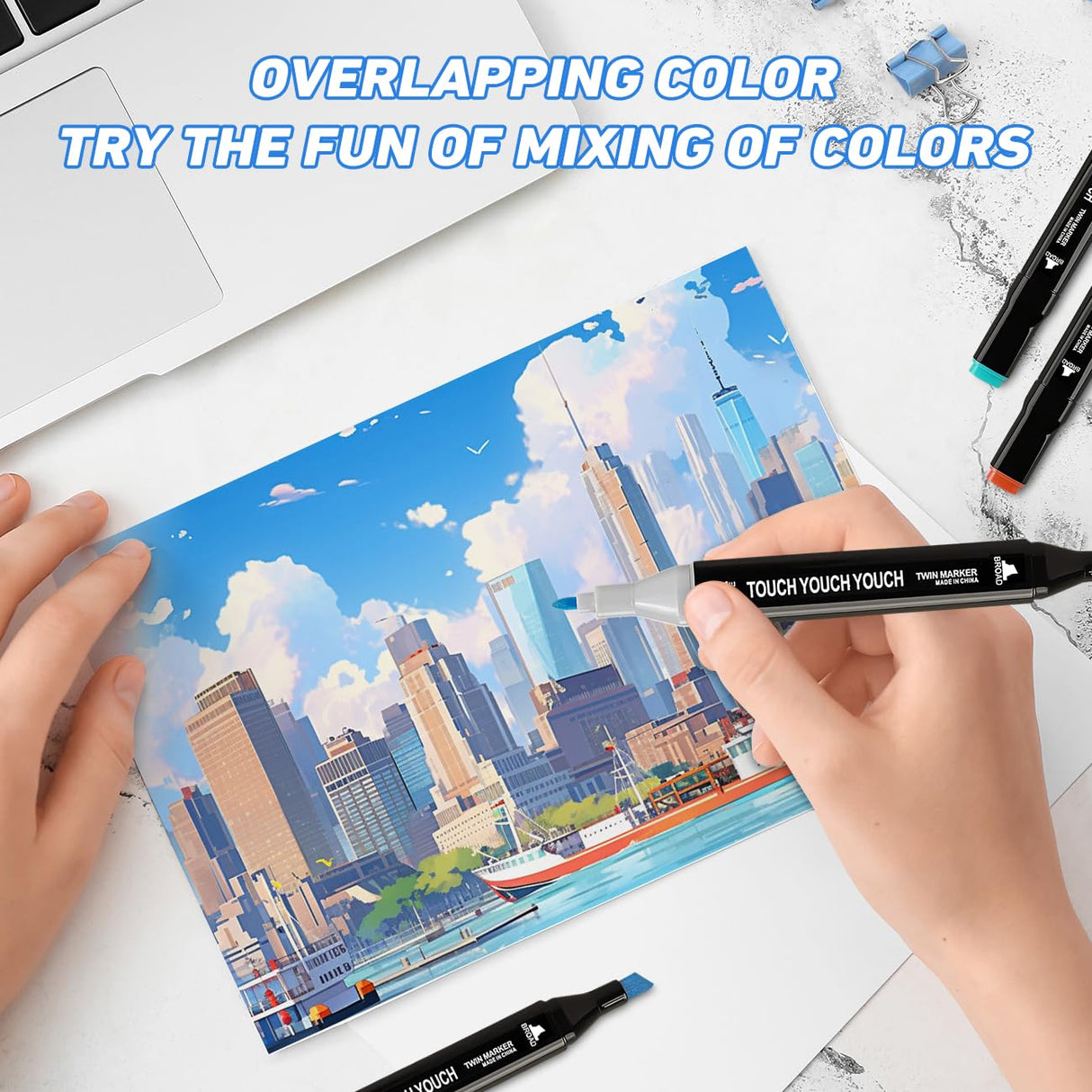 Zmcik 120 Colors Alcohol Markers,Art Markers for Kids and Adult Drawing Markers Dual Tip Coloring Painting Perfect for Boys Girls Students Gift Zmcik