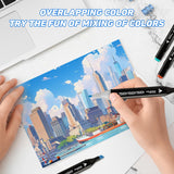 Zmcik 120 Colors Alcohol Markers,Art Markers for Kids and Adult Drawing Markers Dual Tip Coloring Painting Perfect for Boys Girls Students Gift Zmcik