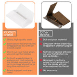 REXBETI 100PCS Single Edge Razor Blades, Industrial Razor Blades for Scraper, Suitable for Removing Labels, Decals, Stickers and Old Paint REXBETI