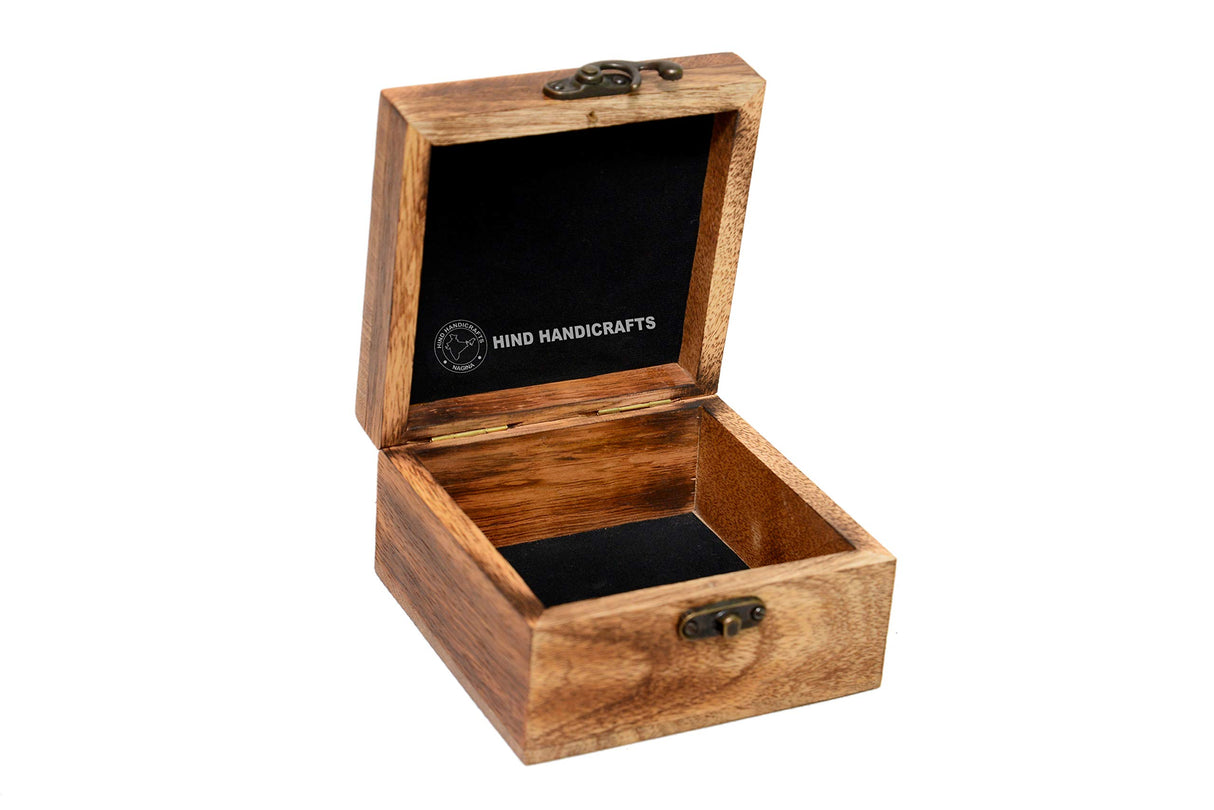 Antique Handmade Wooden Urn Tree of Life Engraving Handcarved Jewellery Box for Women-Men Jewel | Home Decor Accents | Decorative Boxes | Storage & Hind Handicrafts