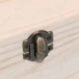 Milisten Unfinished Chest 3 Pcs Jewelry Wooden Lock Case Trinket Storage Chest Wooden Chest Sundries Storage Tray Wood Trinket Tray Wood Case Bamboo Milisten