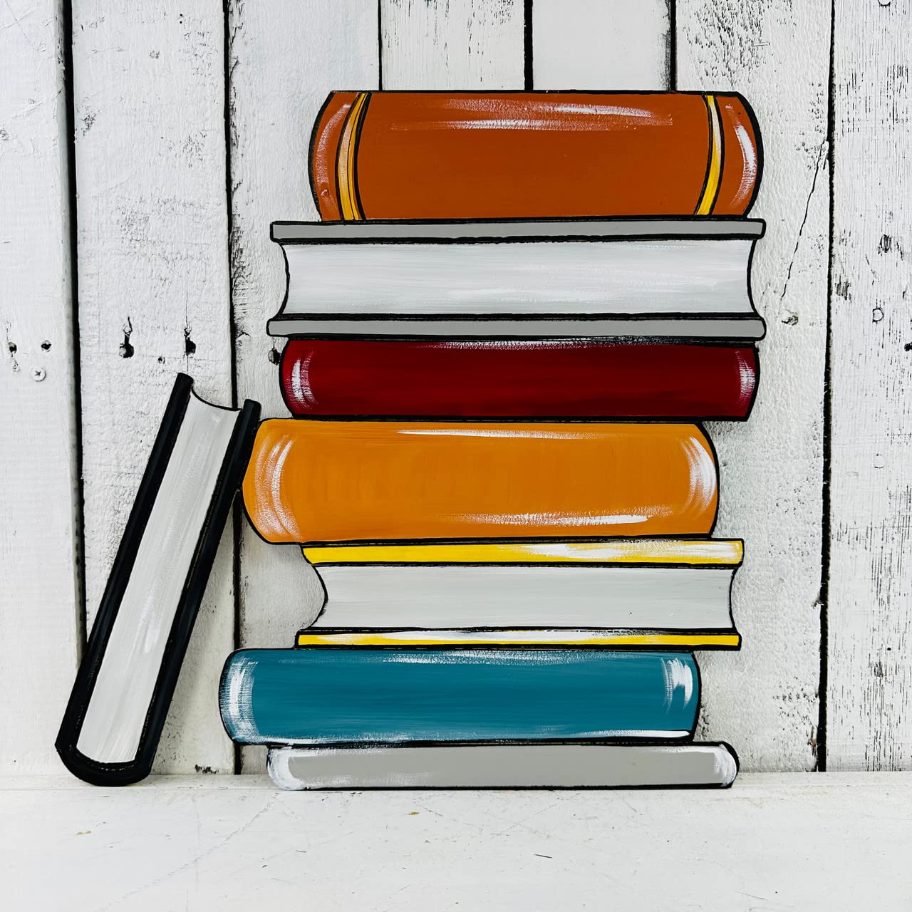 Stacked Books Shape, Unfinished Wood Craft, Build-A-Cross Build-A-Cross